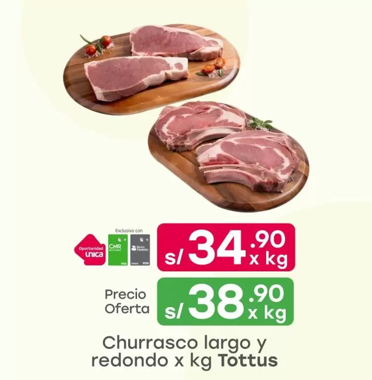 Tottus - Churrasco largo y redondo