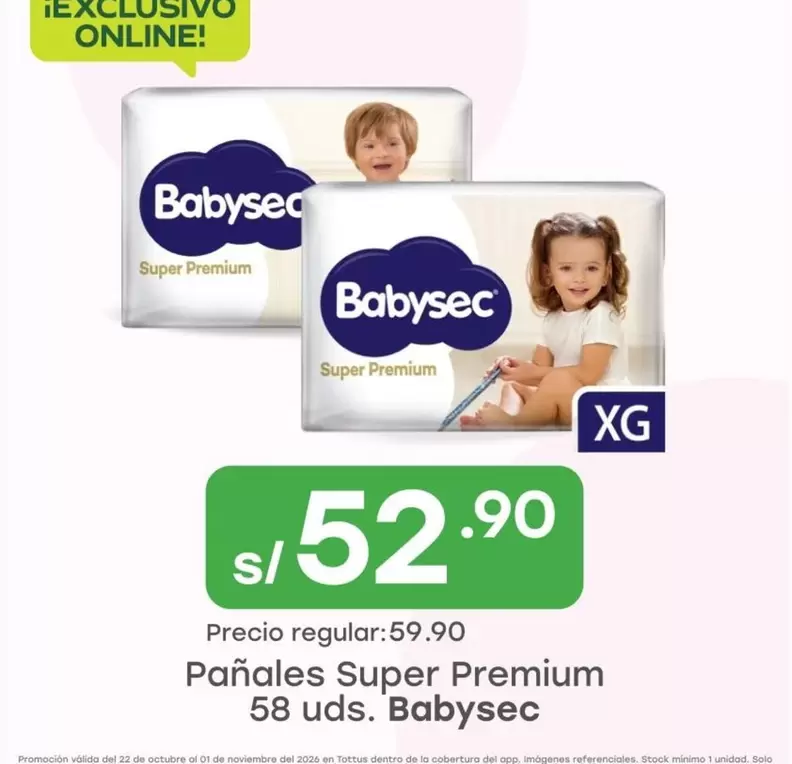 Babysec - Pañales Super Premium