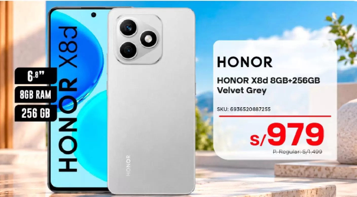 Grey - HONOR X8d 8GB+256GB
