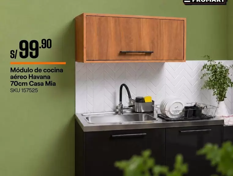 Módulo de cocina aéreo La Havana 70cm