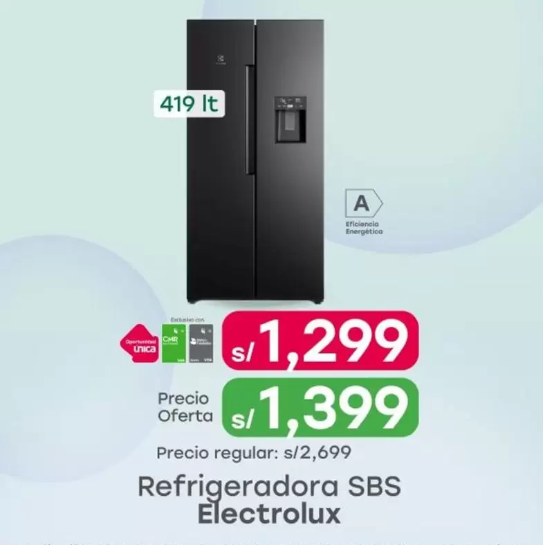 Electrolux - Refrigeradora SBS