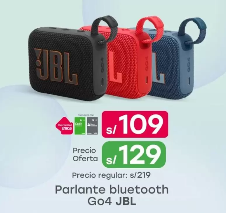 JBL - Parlante bluetooth Go4