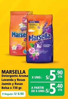 Marsella - Detergente Aroma Lavanda y Rosas Jazmín y Rosas Bolsa
