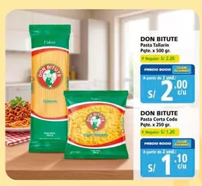 Pasta Tallarin Pqte. x 500 gr. / Pasta Corta Pqte. x 250 gr.