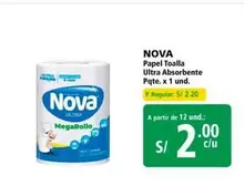Nova - Papel Toalla Ultra Absorbente