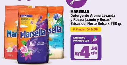 Marsella - Detergente Aroma Lavanda y Rosas/ Jazmín y Rosas/ Brisas del Norte Bolsa
