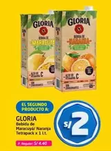 Gloria - Bebida de Maracuyá/ Naranja Tetrapak