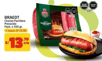 Braedt - Chorizo Parrillero Precocido