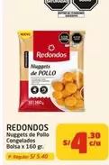 Redondos - Nuggets de Pollo Congelados Bolsa x 160 gr.