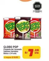 Globo Pop - Chupete de Caramelo Sabores Variados