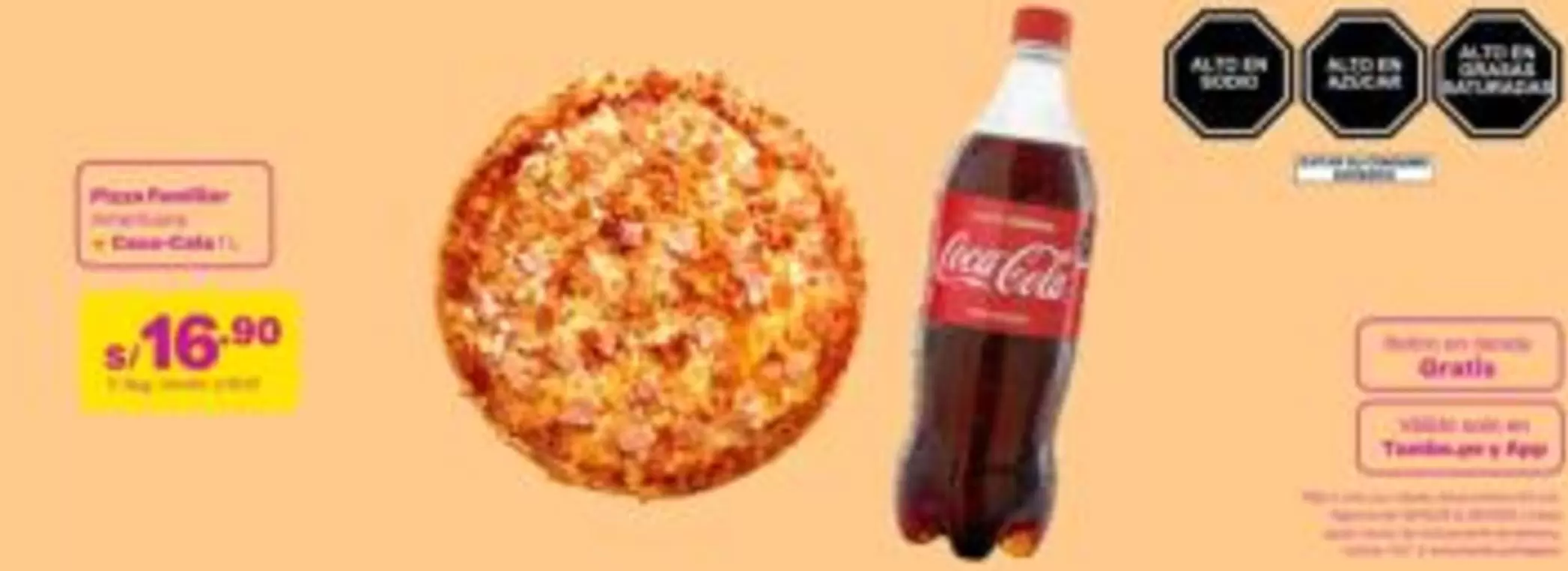 Coca-Cola - Pizza Familiar