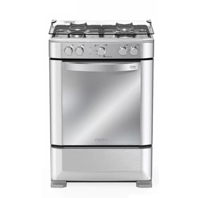 Cocina Gas Mabe CMP6060FX0 20" Inox 4 Hornillas