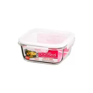 ENVASE CUADRADO 930ML BOROSEAL REFRACTARIO