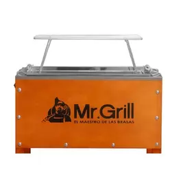 Caja China Mr Grill Mini Nogal + Parrilla de Varillas