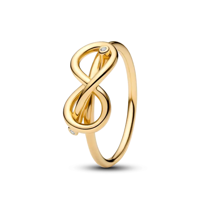 Anillo Nudo Infinito Dorado