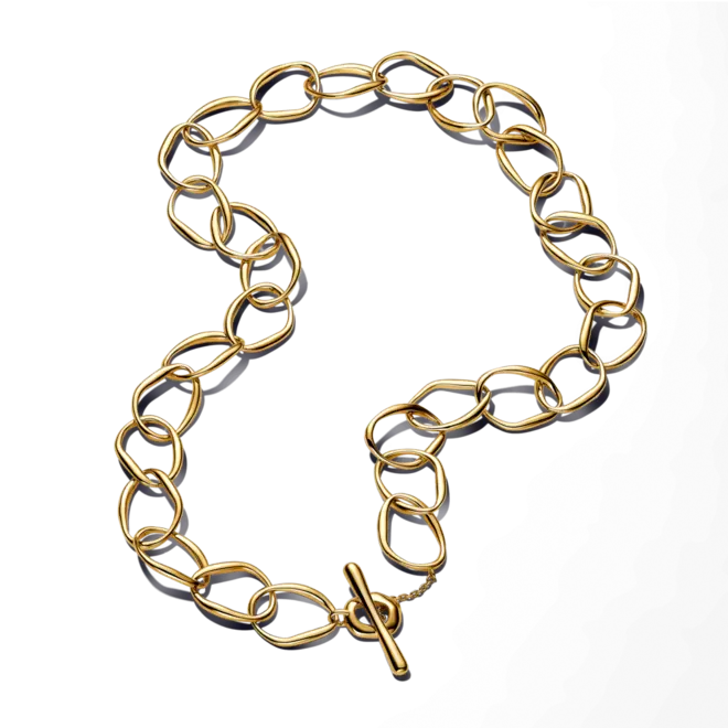 Collar de Eslabones de Forma Orgánica