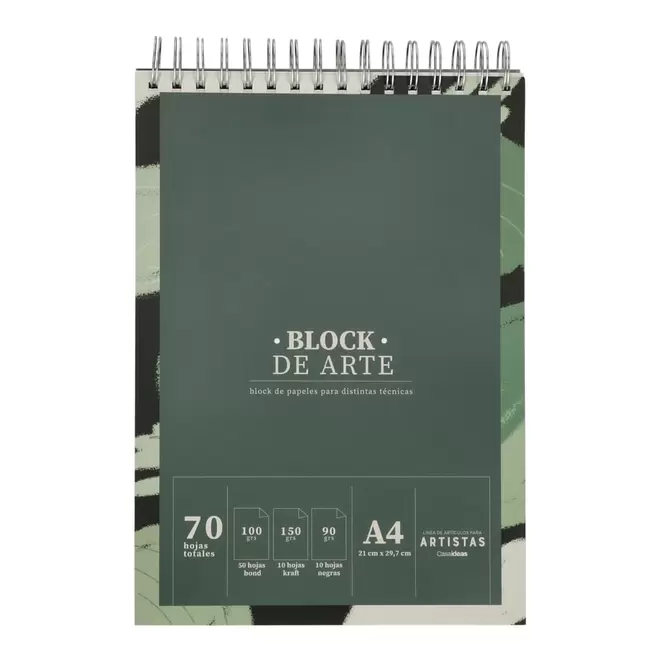 Block Papel Arte A4 con 70 hojas 21x1,5x30 cm