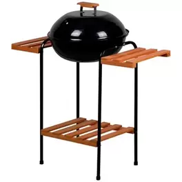 Parrilla Grill de Madera + Tabla de Queso con Utensilios Inoxidables