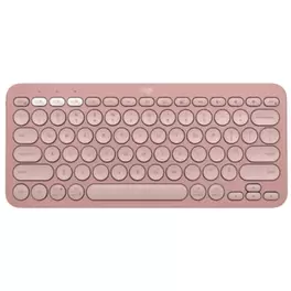 Teclado Logiteh K380s Pebble Keys 2 Bluetooth Rosa