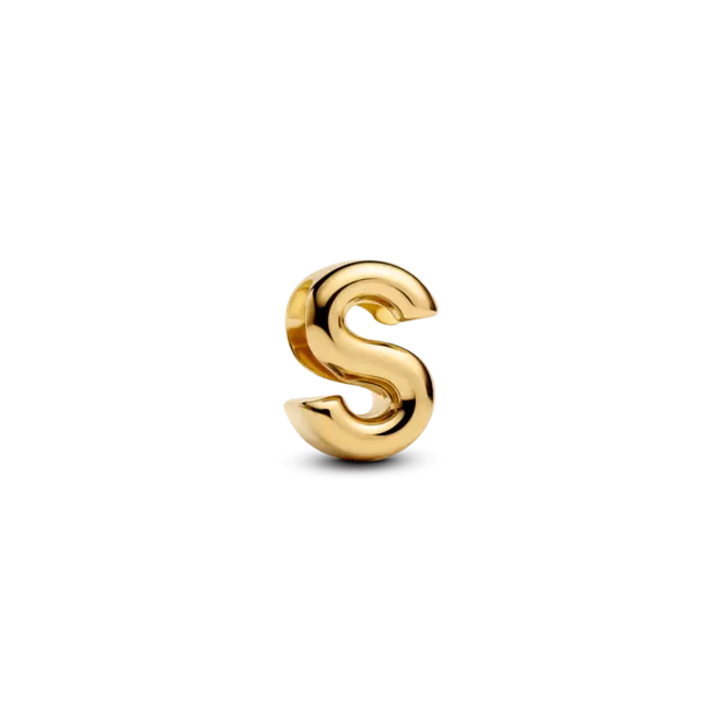 Charm Dorado Alfabeto Letra S