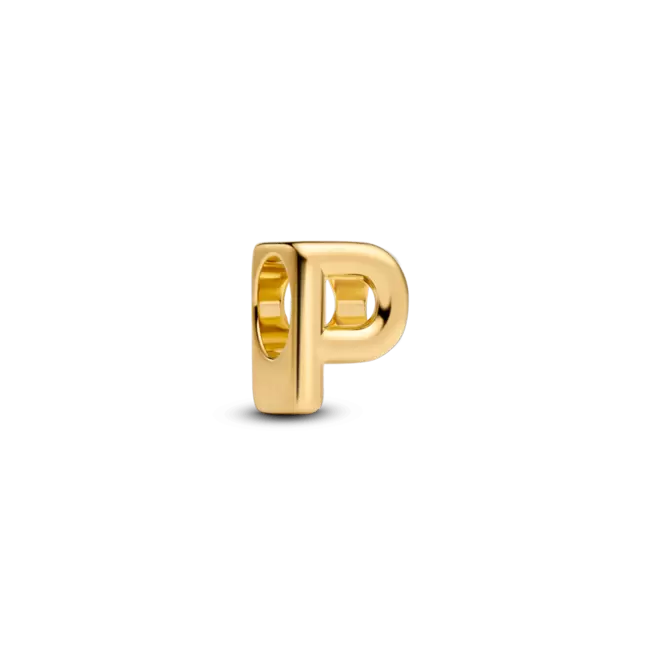 Charm Dorado Alfabeto Letra P