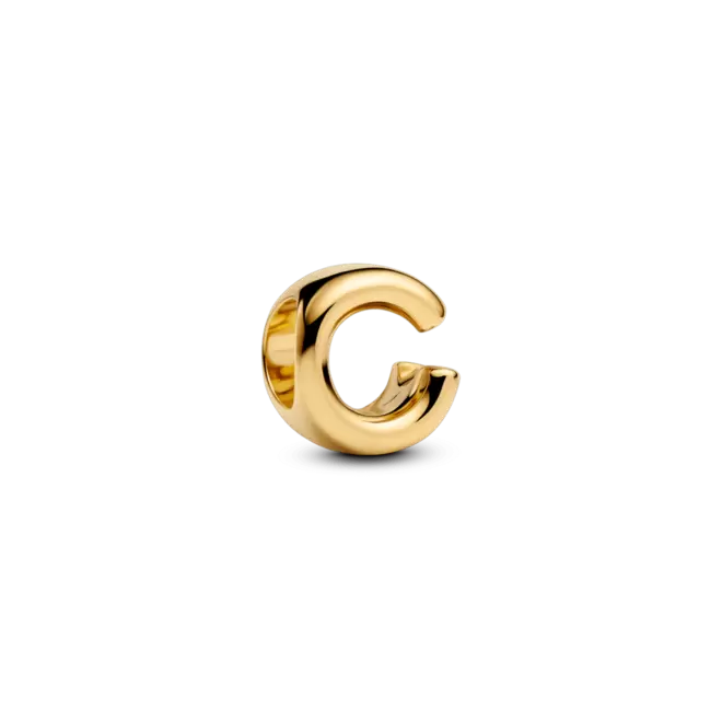 Charm Dorado Alfabeto Letra C