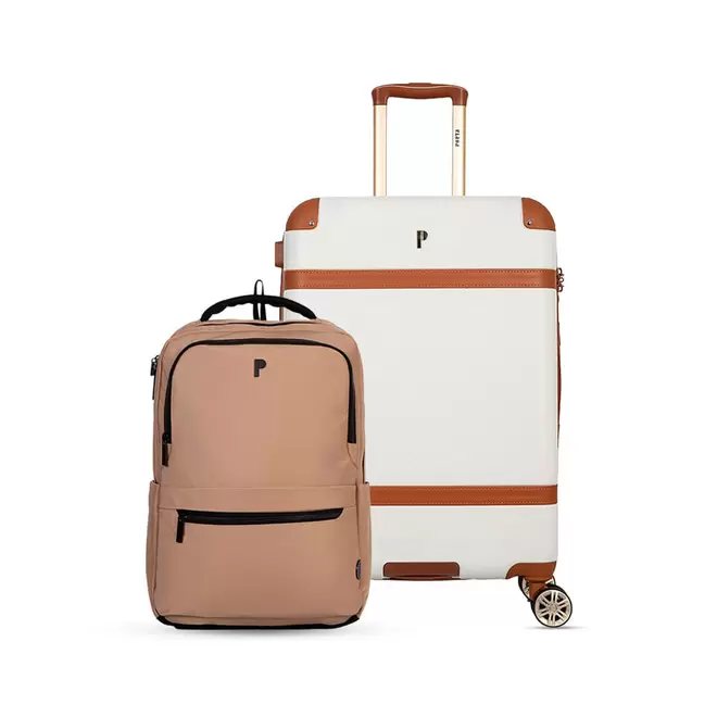 SET DE VIAJE MALETA COSENZA 24" + MOCHILA BUSAN KHAKI