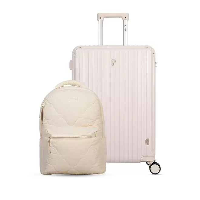 SET DE VIAJE MALETA CARAVELI 28" + MOCHILA MANDY HUESO