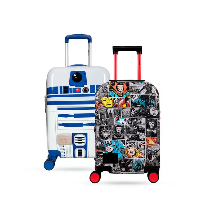 SET DE MALETAS ORLEANS 18" R2D2 MOOD + HERO COMICS