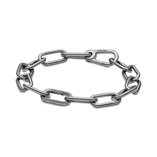 Brazalete De Cadena De Eslabones Recubrimiento en Rutenio Pandora Me