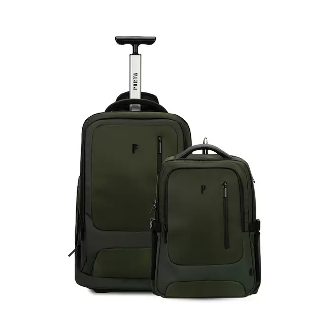 CARRY ON FERRAND VERDE MILITAR + MOCHILA FERRAND VERDE MILITAR
