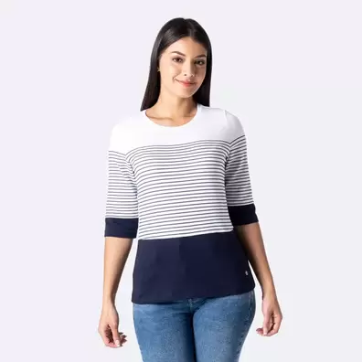 Polo Moda Jersey Full Lycra Ditze Mg 3/4