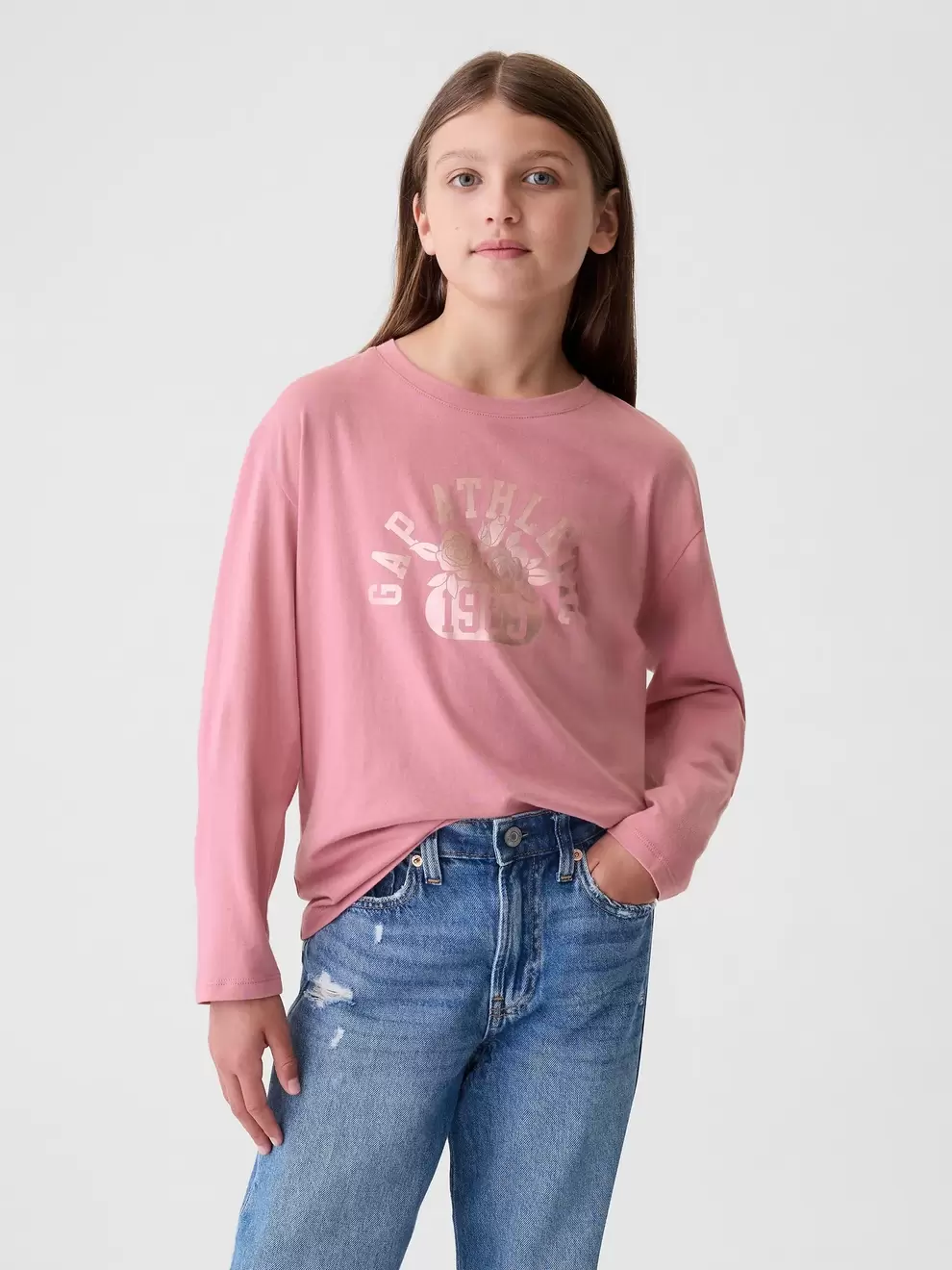 Polo Athletic Logo Manga Larga Niña