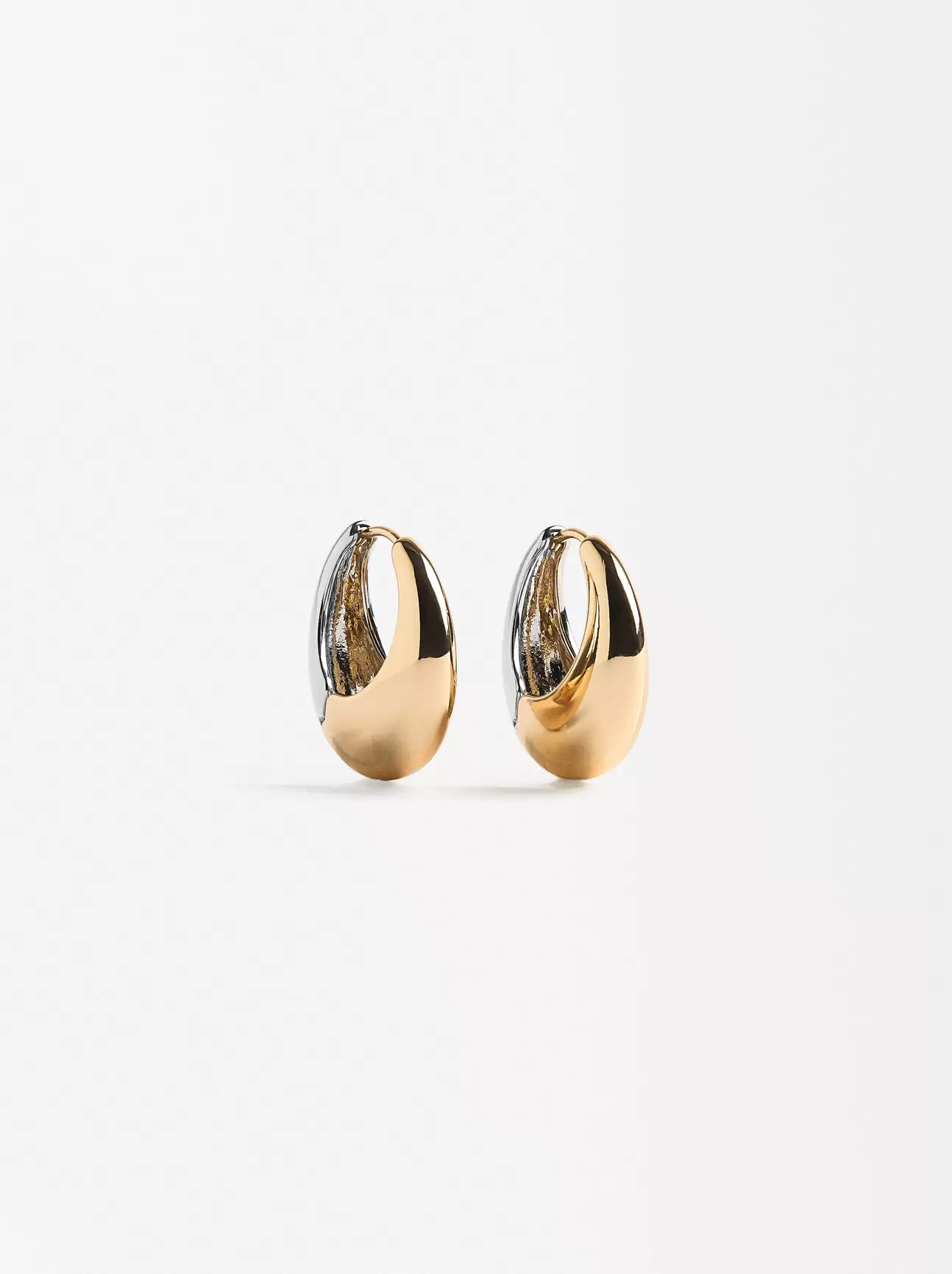 Aretes Ovalados Bicolor