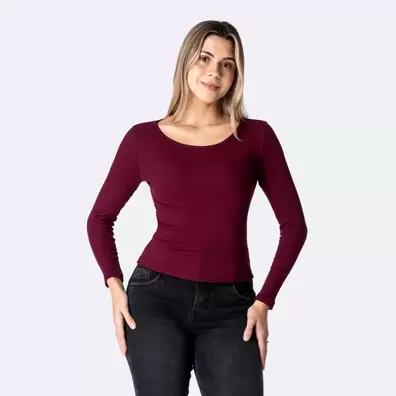 Polo Moda Rib Lycrado Atyana M/Larga