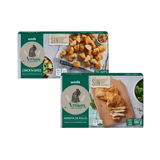 Pack Chick´n bites Artisan Caja 350 g + Suprema Artisan Caja 550 g