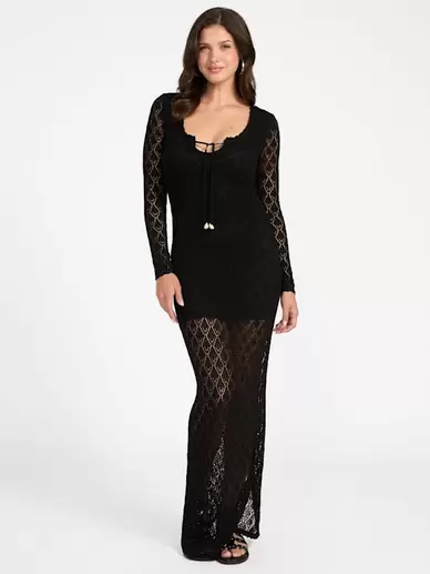 Alba Pointelle Maxi Dress