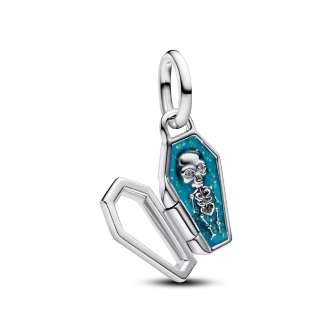 Charm Que Se Puede Abrir Ataúd Que Brilla En La Oscuridad