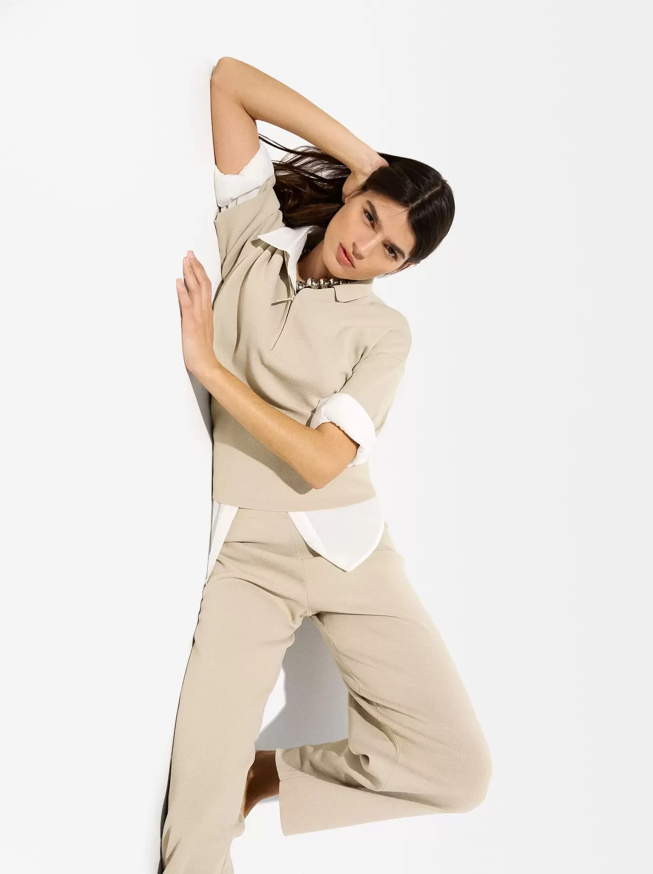 Pantalón De Punto Cintura Elástica