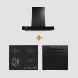 Encimera 077 + Campana Glasslux + Horno Eléctrico 026