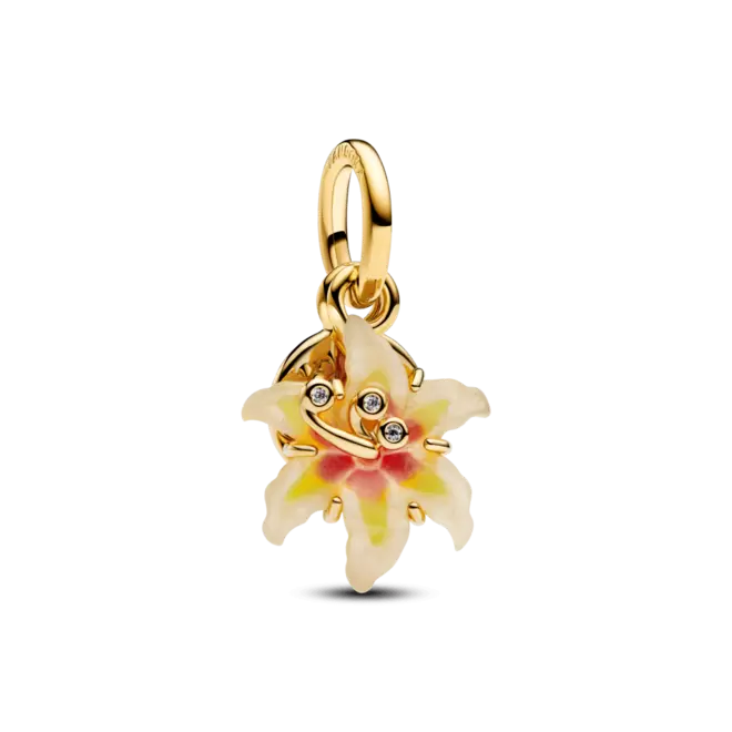 Charm Flor De Gota De Sol Enredada Que Brilla En La Oscuridad De Disney