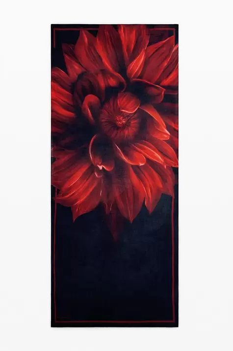 Pañuelo rectangular flor
