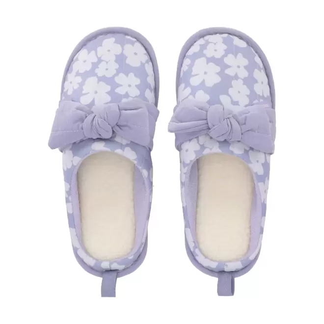 Pantufla con Lazo Estampado