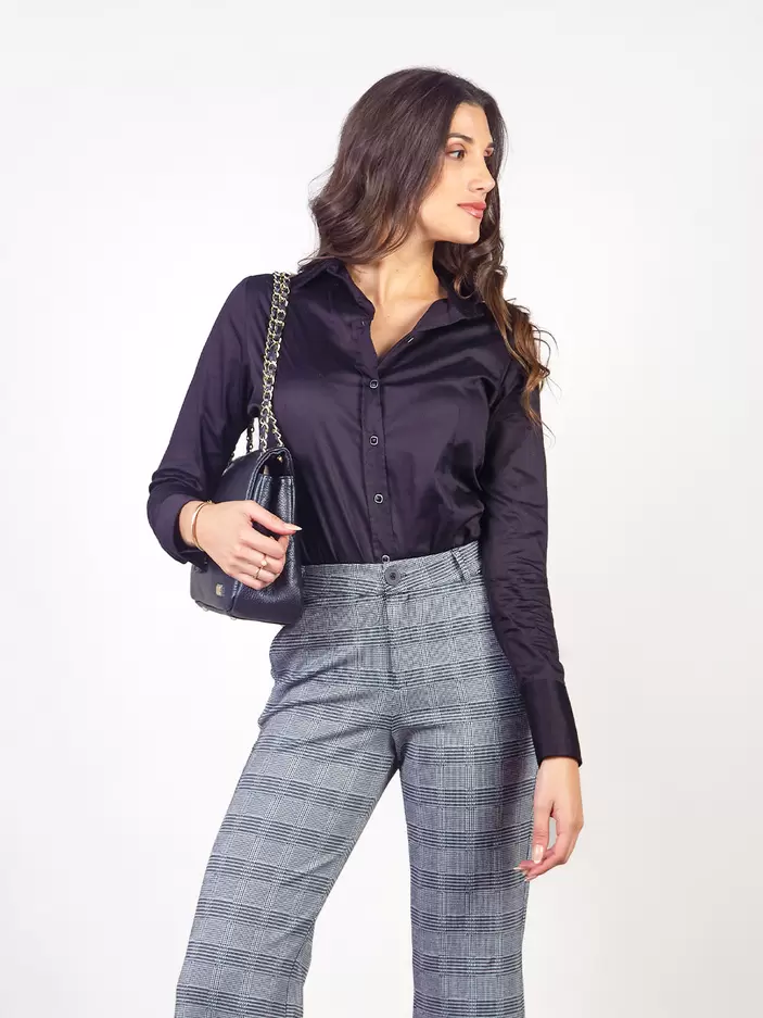 ANAHI - BLUSA CAMISERA MANGA LARGA