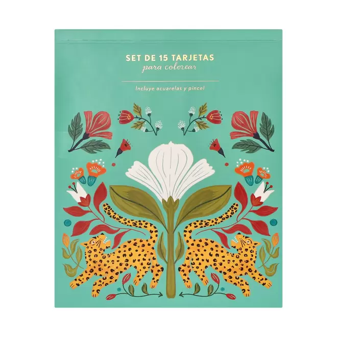 Set 15 Postales para Colorear con Accesorios