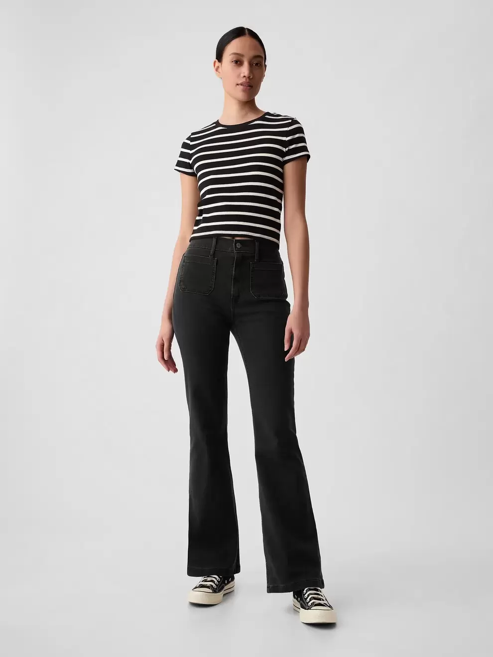 Jean 70s Flare Tiro Alto Mujer