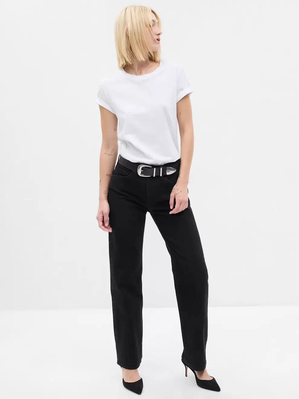 Jean 90s Loose Tiro Alto Mujer