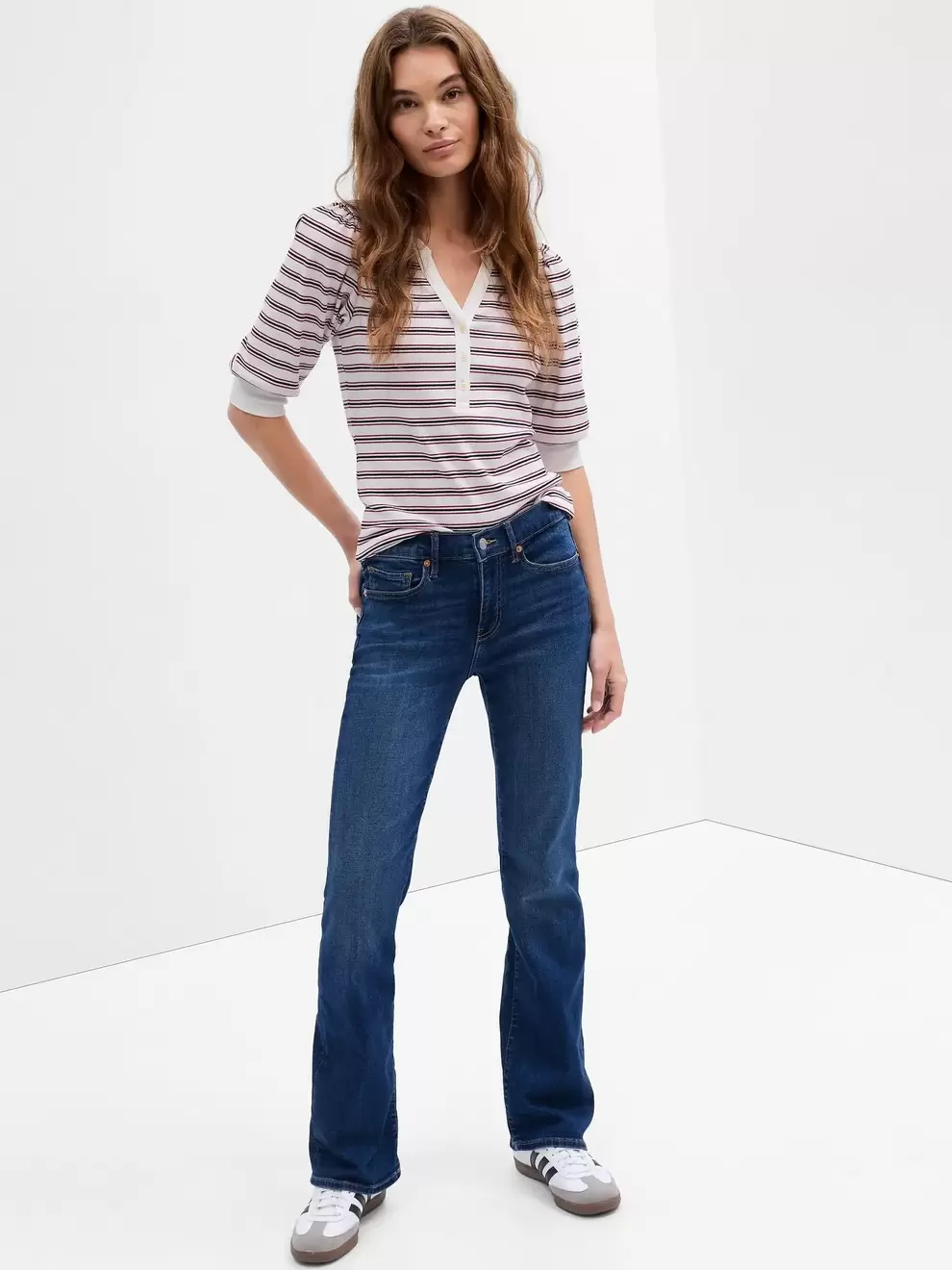 Jean Baby Boot Tiro Medio Mujer