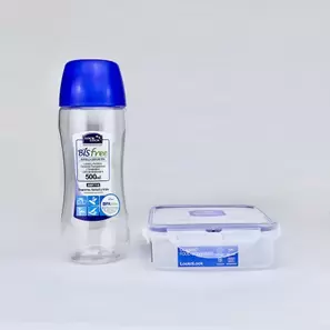Combo Envase Cuadrado 430ml + Botella BisFree 500ml