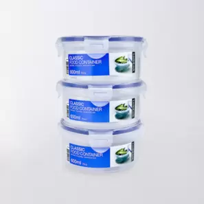 Pack x3 Redondo 600ml